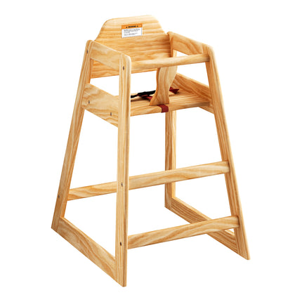Ghế ăn cao trẻ em gỗ Lancaster Table & Seating chiều cao tiêu chuẩn màu gỗ tự nhiên - Chưa lắp ráp