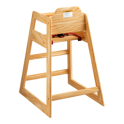 Ghế ăn cao trẻ em gỗ Lancaster Table & Seating chiều cao tiêu chuẩn màu gỗ tự nhiên - Chưa lắp ráp