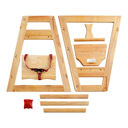 Ghế ăn cao trẻ em gỗ Lancaster Table & Seating chiều cao tiêu chuẩn màu gỗ tự nhiên - Chưa lắp ráp