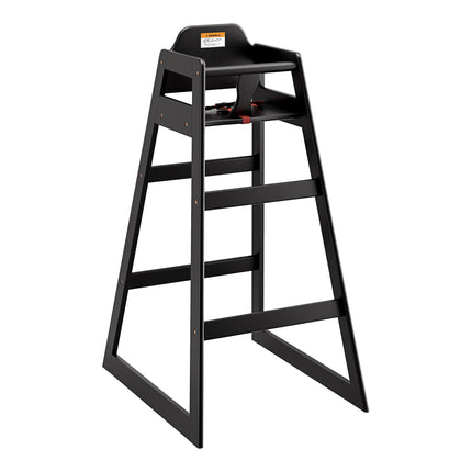 Ghế bar cao bằng gỗ Lancaster Table & Seating hoàn thiện màu đen - Chưa lắp ráp