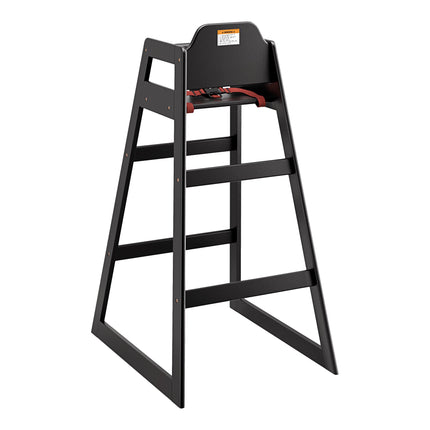 Ghế bar cao bằng gỗ Lancaster Table & Seating hoàn thiện màu đen - Chưa lắp ráp