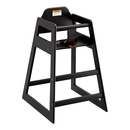 Ghế ăn trẻ em bằng gỗ chuẩn màu đen Lancaster Table & Seating - Chưa lắp ráp