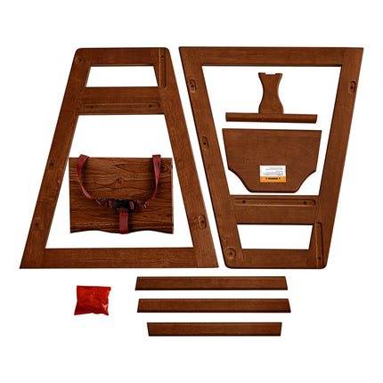 Ghế ăn trẻ em bằng gỗ Lancaster Table & Seating hoàn thiện nâu đậm (chưa lắp)
