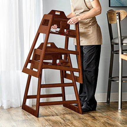 Ghế ăn trẻ em bằng gỗ Lancaster Table & Seating hoàn thiện nâu đậm (chưa lắp)
