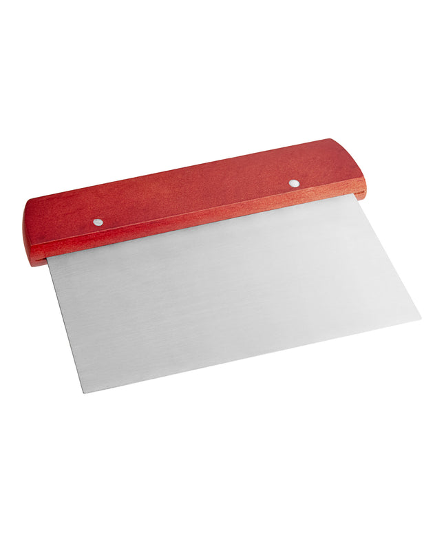 Dao cạo bột thép không gỉ Choice 15 x 11,4 cm tay cầm gỗ sẫm