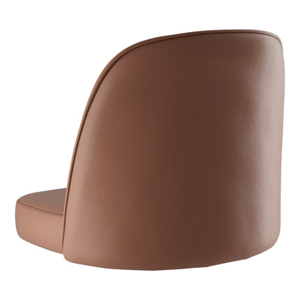 Ghế bar xoay màu đen Lancaster Table & Seating mặt ngồi bọc nhựa vinyl nâu đậm