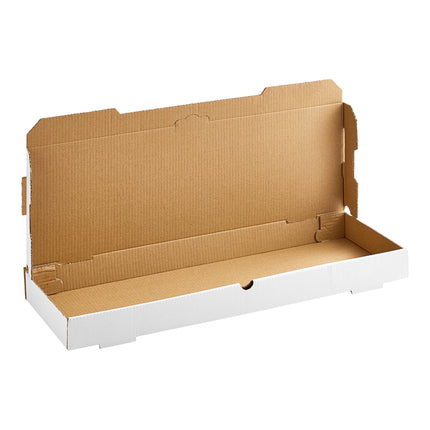 Hộp bánh carton sóng trơn màu trắng Choice 61 x 20 x 5 cm - Bó 50 cái