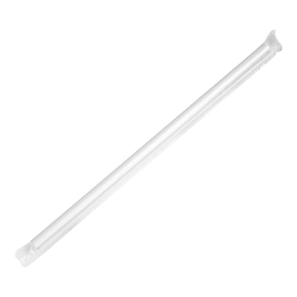 Ống hút Choice 25 cm màu trắng cỡ lớn có bọc - Túi 500 cái