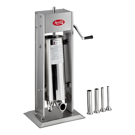 Máy nhồi xúc xích đứng thủ công thép không gỉ Avantco SS-30V 14 kg kèm 4 phễu