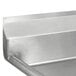 Bồn rửa nồi 3 ngăn chế tạo Advance Tabco FC-3-2424-24-X Spec Line 250 cm với khay ráo trái 61 cm