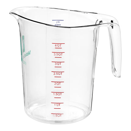 Cốc đong nhựa trong WebstaurantStore 3,8 lít (16 cup)