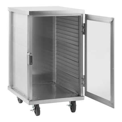 Kệ khay nướng kín Regency 20 khay nhôm nạp đầu kèm cửa acrylic trong - hàn liền