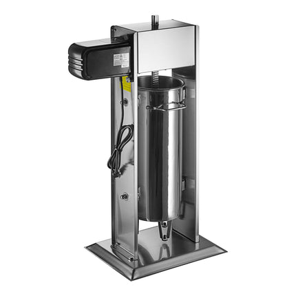 Máy nhồi xúc xích đứng inox lai điện / thủ công Avantco SS-30VKIT 13,6 kg với các phễu inox 1,6 / 2,2 / 3,2 / 3,8 cm - 1