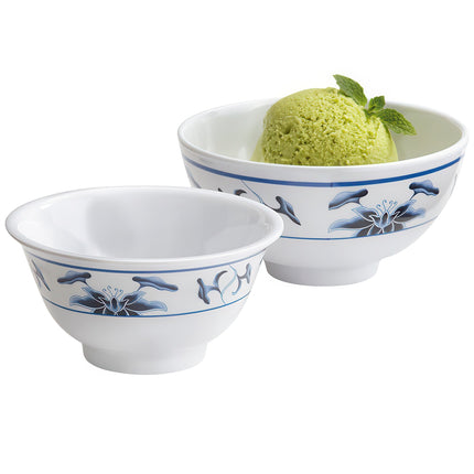 Đồ dùng melamine phong cách Á Đông GET M-768-B hoa súng 266 ml melamine tô - Gói 12 cái