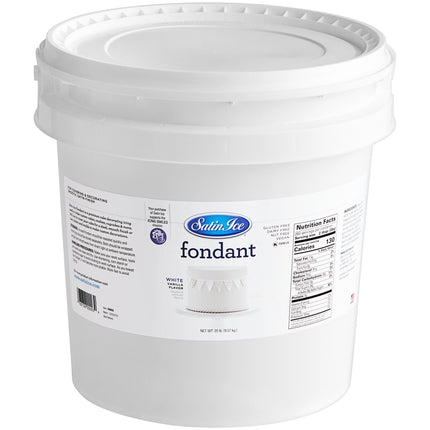 Đường fondant cán sẵn vị vani trắng Satin Ice 9,1 kg - Thùng 2 hộp