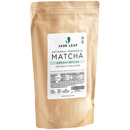 Bột matcha nghi lễ dòng barista Jade Leaf 454 g - Thùng 6 cái