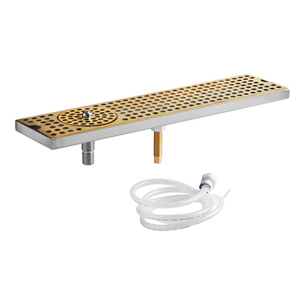 Khay hứng bia Regency 51 x 13 cm mạ vàng PVD gắn bề mặt kèm vòi rửa