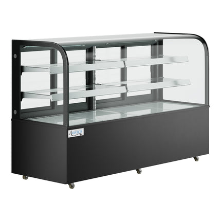 Tủ trưng bày bánh lạnh kính cong Avantco BC-72-HC 183 cm - Màu đen