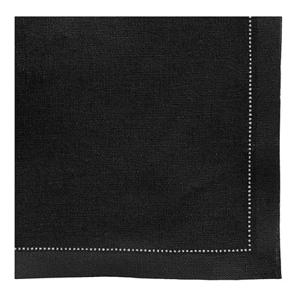 Khăn ăn đen bằng cotton 100% Choice 40 cm x 40 cm - Gói 25 cái