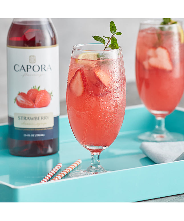 Siro tạo hương dâu Capora 750 ml - Thùng 6 cái