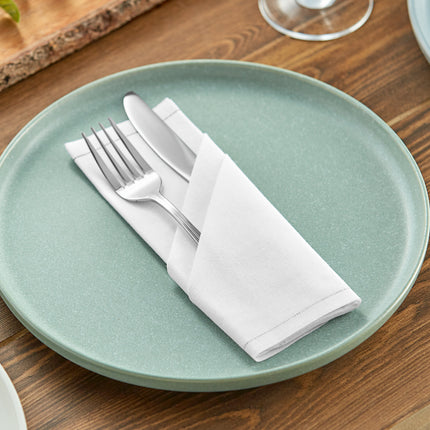 Khăn ăn trắng bằng cotton 100% Choice 40 cm x 40 cm - Gói 25 cái
