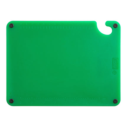 Thớt nhựa PP xanh lá có núm chống trượt, móc treo và thước đo Choice 51 x 38 x 1,3 cm