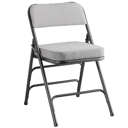 Ghế gấp bọc vải xám đệm 5 cm Lancaster Table & Seating - Thùng 4 cái