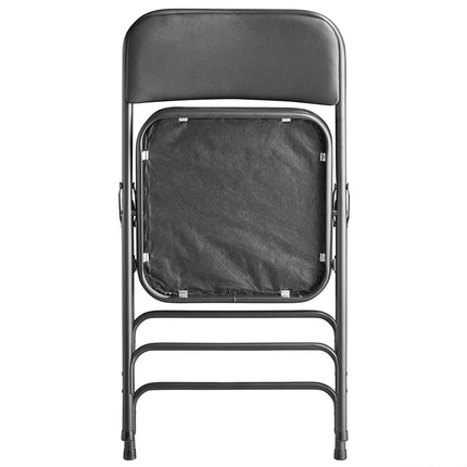 Ghế gấp nhựa vinyl màu đen Lancaster Table & Seating đệm 5 cm - Thùng 4 cái