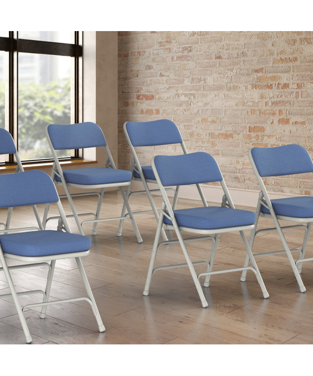 Ghế gấp vải Lancaster Table & Seating màu xanh đệm ngồi 5 cm - Thùng 4 cái