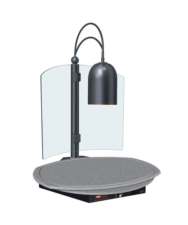 Trạm cắt thịt Hatco DCSB400-R24-1 đơn Lamp Decorative cắt thịt trạm đá granite Gray-Colored tròn Heated chân đế và Antiq