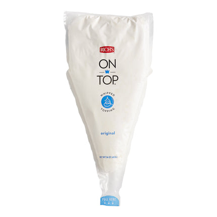 Kem tươi phủ tráng miệng không sữa Rich On Top vị nguyên bản 454 g - Thùng 12 hộp