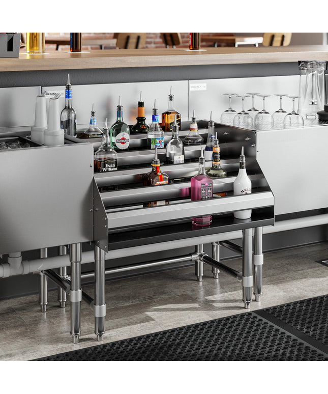 Giá trưng bày rượu inox Regency Spec Line 76 cm năm tầng - Sâu 74 cm