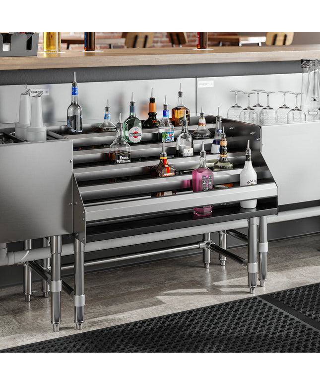 Giá trưng bày rượu inox Regency Spec Line 91 cm năm tầng - Sâu 74 cm