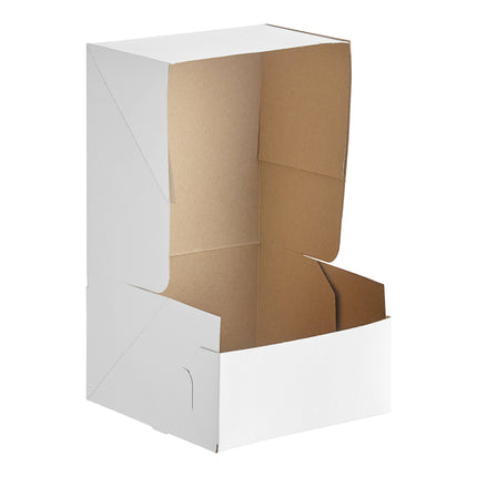 Hộp bánh kem tự bung màu trắng Baker's Lane 20 x 20 x 12 cm - Thùng 100 cái