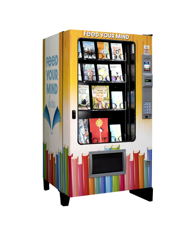 Máy bán sách tự động AMS Book Vendor 14 lựa chọn có in đồ họa