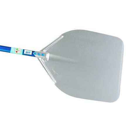 Xẻng xúc pizza vuông bằng nhôm anod hóa GI Metal Azzurra A-41R/60 41 cm, cán dài 60 cm