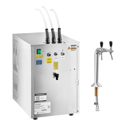 Máy cấp nước dưới quầy Narvon 76 lít/giờ có nước lạnh, thường và có gas với 2 vòi - 120V