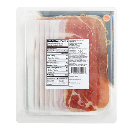Prosciutto di Parma DOP ủ 20 tháng cắt lát Tanara Giancarlo 85 g - Thùng 10 gói