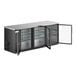 Tủ mát dưới quầy bar cửa kính đen chiều cao quầy Avantco UBB-4G-HC 229 cm có đèn LED
