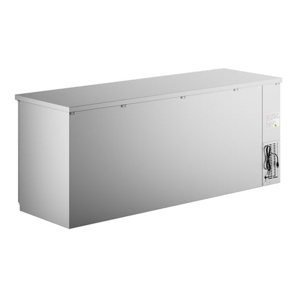 Tủ mát quầy bar cửa kính chiều cao quầy thép không gỉ Avantco UBB-4G-HC 229 cm đèn LED