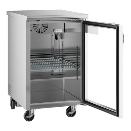 Tủ mát quầy bar cửa kính thép không gỉ Avantco UBB-1G-HC-S 60 cm