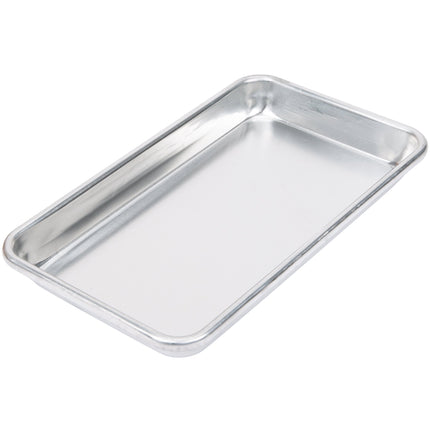 Khay nướng nhôm Choice eighth size viền lõi thép 19 gauge 17 x 24 cm - Thùng 12 cái