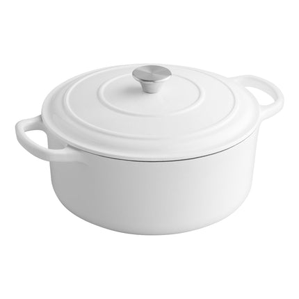 Nồi gang tráng men Valor màu trắng bắc cực 6,6 lít