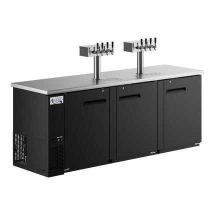 Tủ bia keg 8 vòi Avantco UDD-4-HC đen, chứa 3 keg 1/2