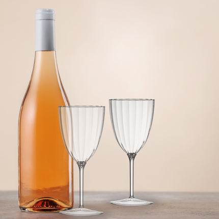 Ly rượu vang nhựa liền khối Posh Setting 207 ml trong suốt - Thùng 96 cái