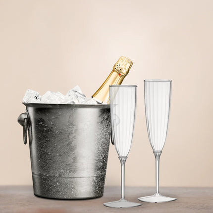 Ly champagne nhựa Posh Setting 177 ml trong suốt 1 mảnh - Thùng 96 cái