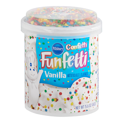 Kem phủ bánh Pillsbury Funfetti kem phủ confetti 442 g - Thùng 8 cái