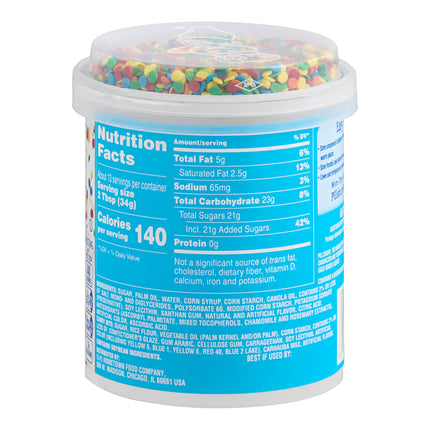 Kem phủ bánh Pillsbury Funfetti kem phủ confetti 442 g - Thùng 8 cái