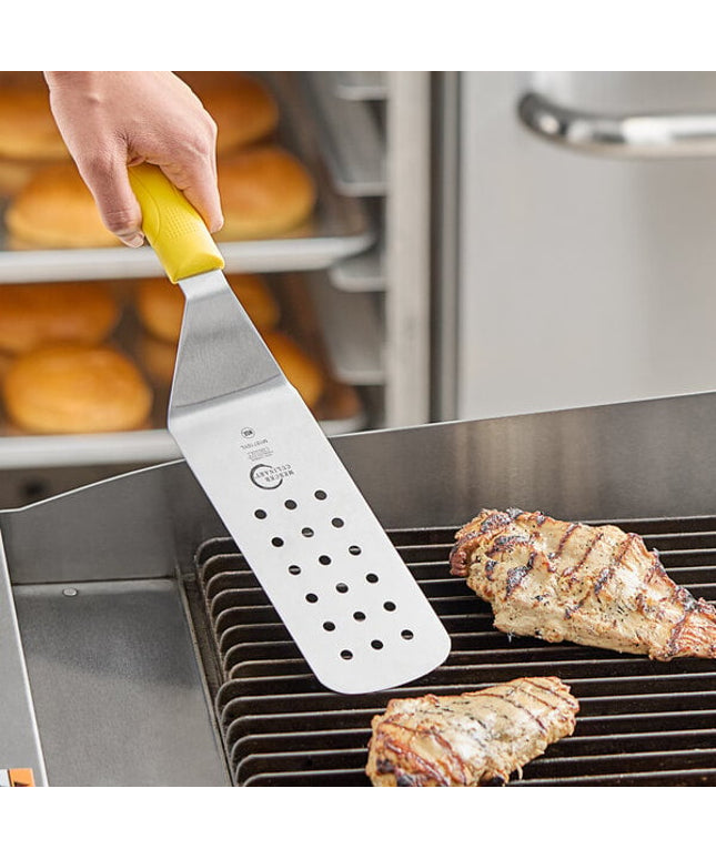 Xẻng lật đục lỗ Mercer Culinary Millennia M18710YL, tay cầm vàng 20 x 8 cm