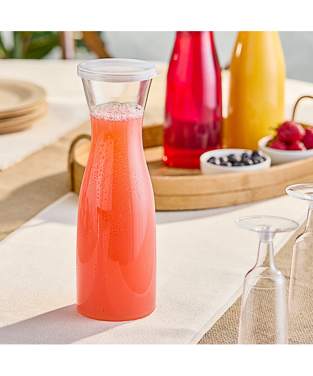 Bình carafe nhựa dùng một lần trong suốt kèm nắp Visions 1 lít